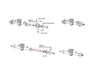 Hot Racing HRASXTF2604H +4mm Steel Axle Brass Weights for SCX24