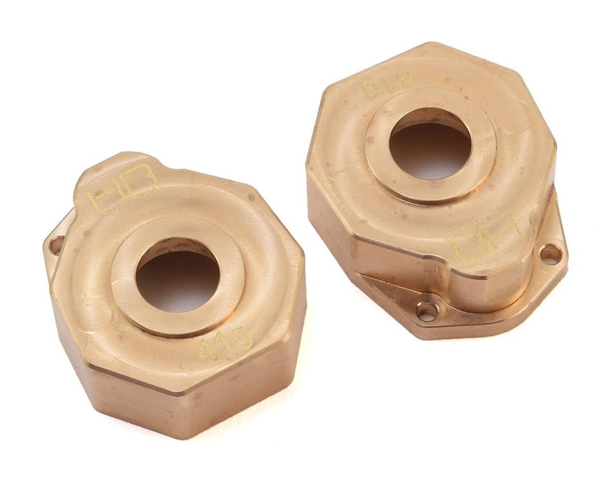 Hot Racing HRATRXF21HC Heavy Metal Brass Knuckle Portal Covers for TRX-4