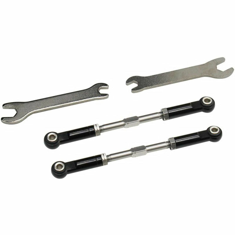 Hot Racing HRATTX5401 Black Aluminum Front Turnbuckles for Losi 22S