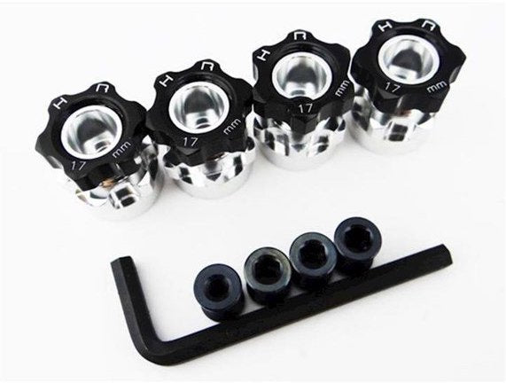 Hot Racing HRAWH17HS01 Hex Hub Adapters 12mm to 17mm with 6mm Offset