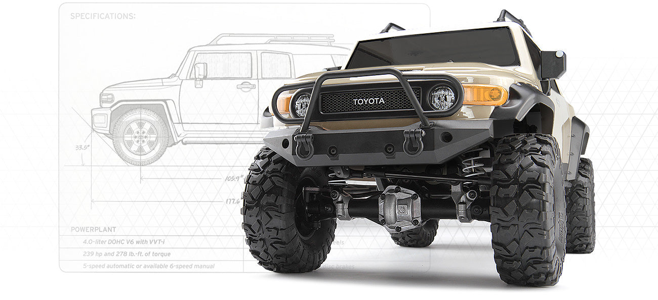 HPI 117165 1/10 RTR Venture Toyota FJ Cruiser Sandstorm Beige