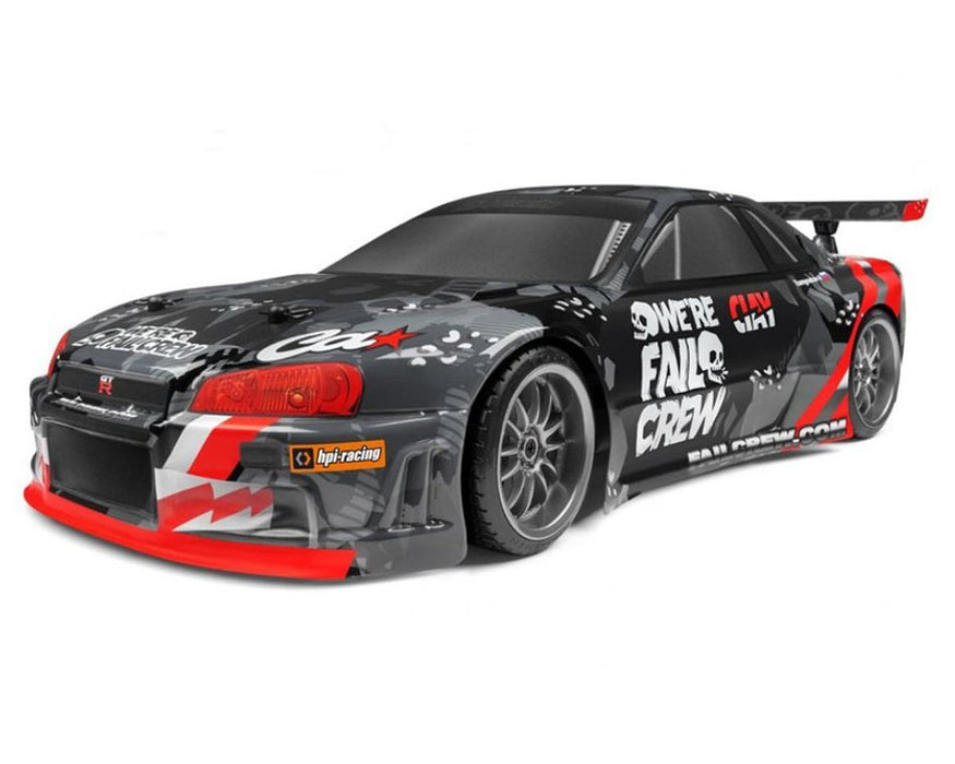 HPI 120091 1/10 E10 Drift Fail Crew Nissan Skyline R34 GT 4WD RTR