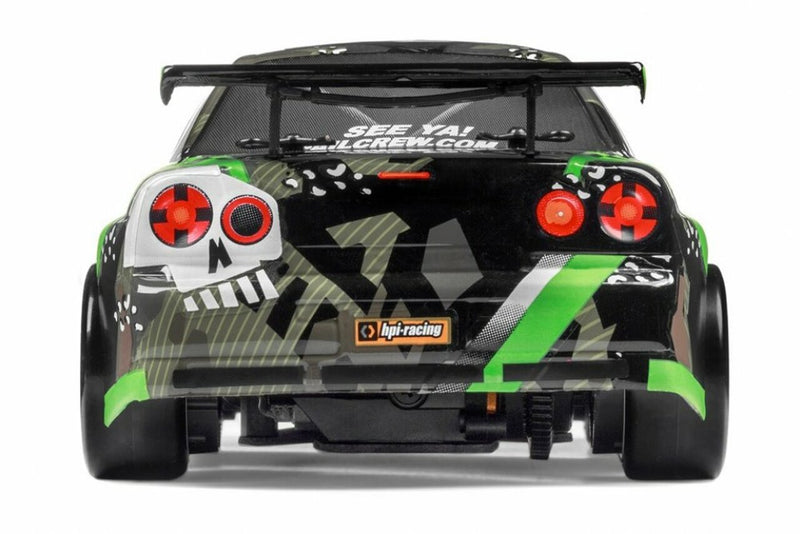 HPI 120101 1/18 Micro RS4 Drift Fail Crew Nissan Skyline R34 GT-R 4WD RTR Car