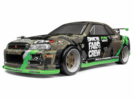 HPI 120101 1/18 Micro RS4 Drift Fail Crew Nissan Skyline R34 GT-R 4WD RTR Car