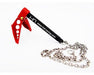 Hot Racing HRAACC838F02 1/10 Portable Fold Up Winch Anchor Red and Black