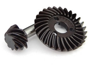 Hot Racing HRASCXT9278 Heavy Duty Steel Bevel Overdrive Gear Set 27T/8T 0.9 Module 3.375 Ratio for A