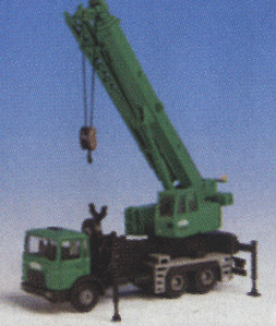 Kibri 15210 HO Scale Construction Equipment Schwarz Builders Series 3 Axle Truck Crane Kit