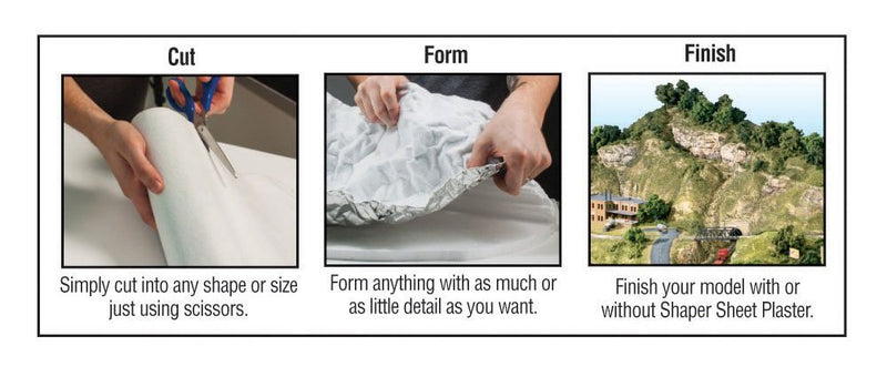 Woodland Scenics C1178 Shaper Sheet, 9" x 72"