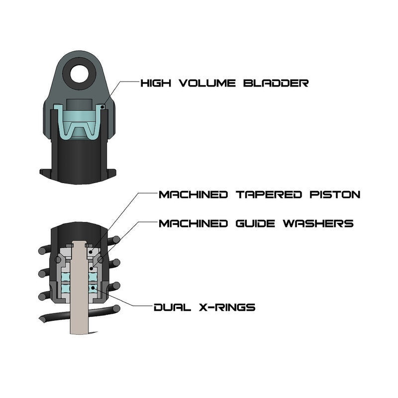 Incision by Vanquish IRC000215 Scale 80mm Shocks 1 Pair