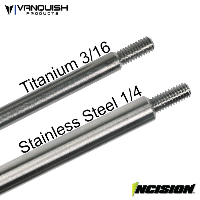 Incision by Vanquish IRC00202 Stainless Steel Drag Link and Panhard for VS4-10 TRX-4 Axle Swap