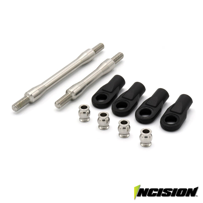 Incision by Vanquish IRC00202 Stainless Steel Drag Link and Panhard for VS4-10 TRX-4 Axle Swap