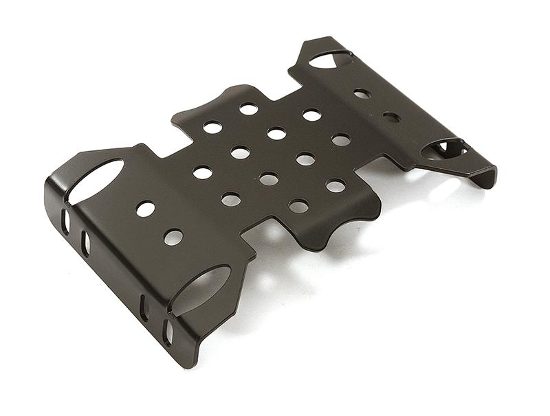 Integy C28473 Black Metal Protection Center Skid Plate for SCX10ii