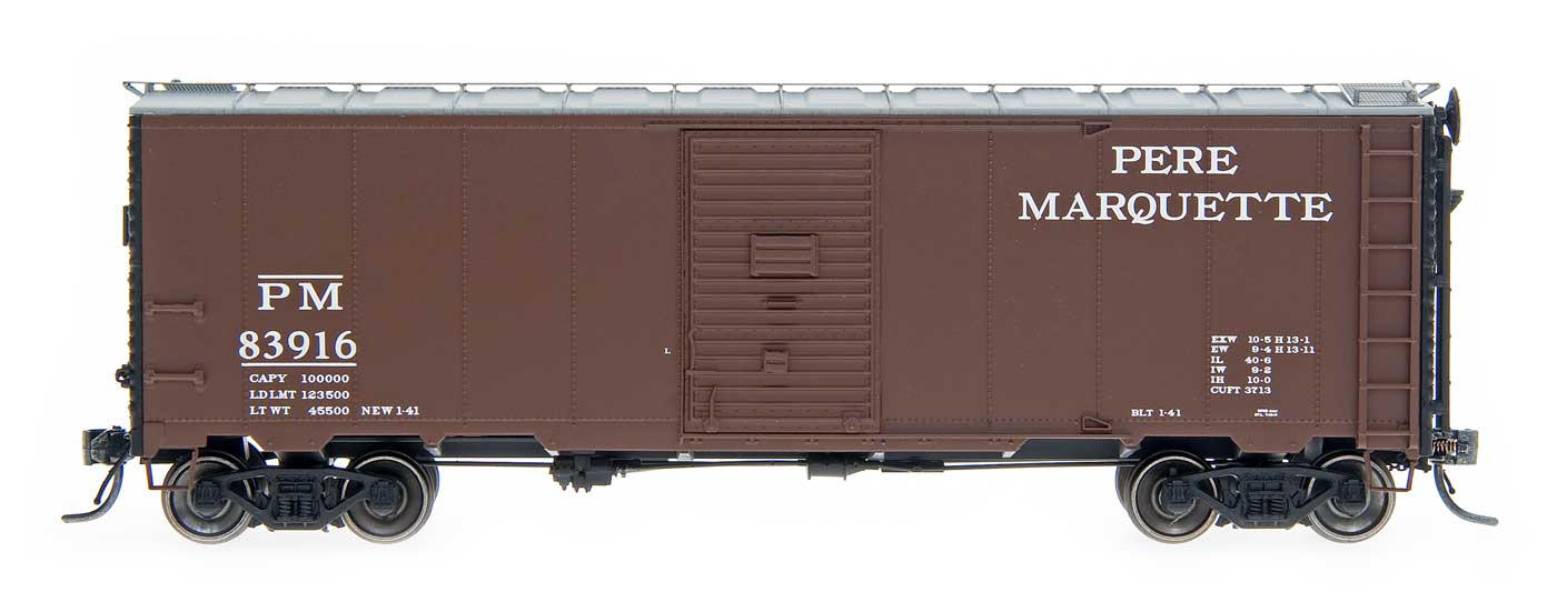 Intermountain 45765-04 HO Scale 40' 1937 AAR Boxcar Pere Marquette PM 83916