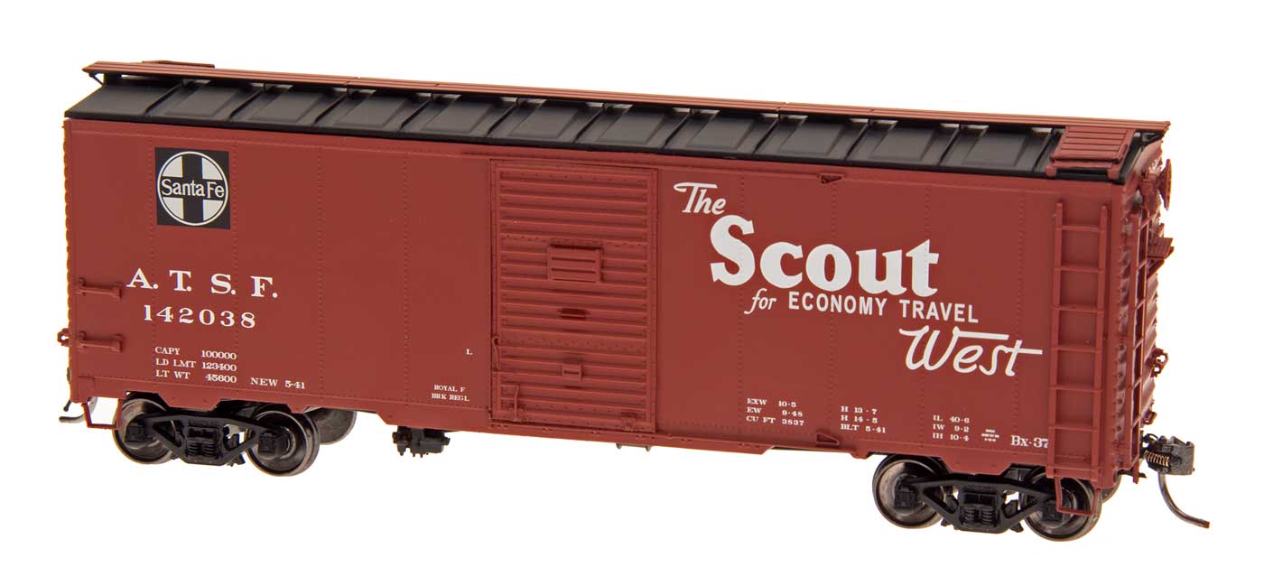 Intermountain 45831 HO Scale 40' Modified AAR Boxcar Santa Fe "Scout" ATSF