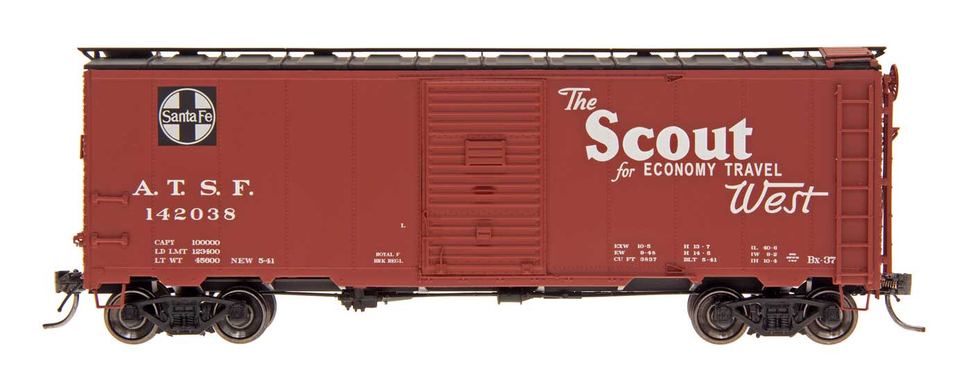 Intermountain 45831 HO Scale 40' Modified AAR Boxcar Santa Fe "Scout" ATSF