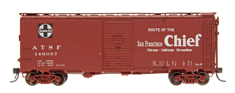 Intermountain 45836 HO Scale 40' Modified AAR Boxcar Santa Fe "Bx-37 San Francisco Chief" ATSF