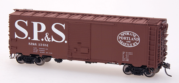 InterMountain 46006-16 HO Scale 12 Panel 40' Boxcar SP&S 13240 - NOS