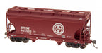 InterMountain 46533-05 HO Scale ACF 2 Bay Covered Hopper BNSF 406381 - USED