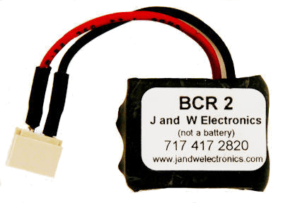 J and W Electronics O Gauge BCR-2 Battery Component Replacement 3 Volt Style