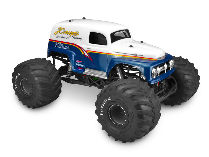 J Concepts 0334 1951 Ford Panel Truck "Grandma" Clear Monster Truck Body for SMT10