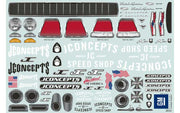 J Concepts 0365 1955 Chevy Bel Air Street Eliminator Clear Drag Car Body
