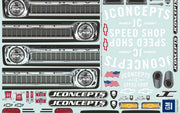 J Concepts 0373 1966 Chevy C-10 Stepside Clear Body with Ultra Rear Wing