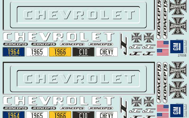J Concepts 0373 1966 Chevy C-10 Stepside Clear Body with Ultra Rear Wing