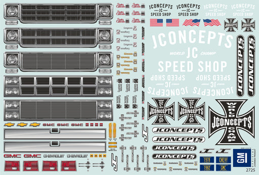J Concepts 0382 1982 GMC K10 Clear Body for 1/16 E-Revo