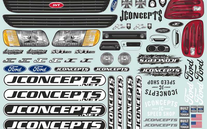 J Concepts 0391 1999 Ford F-150 Lightning Street Eliminator Clear Body