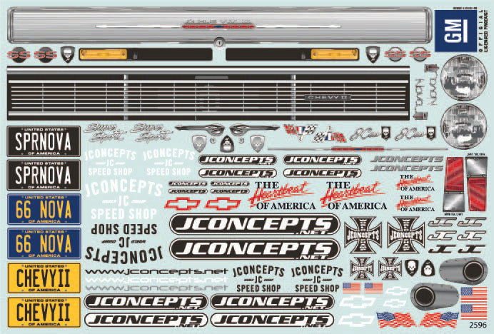 J Concepts 0398 1966 Chevy II Nova Clear Body
