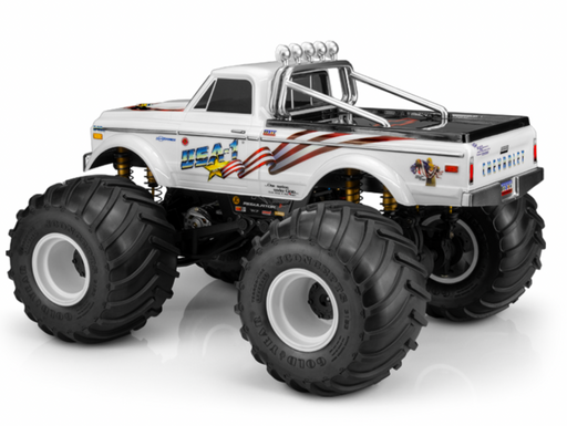 J Concepts 0415US 1970 Chevy K10 USA-1 Edition Clear Body for 10.5 WB Monster Truck