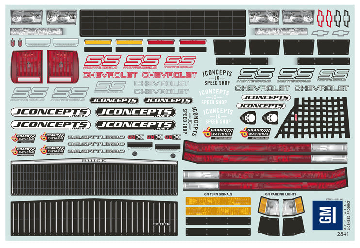 J Concepts 0422L 1987 Chevy Monte Carlo Street Stock Clear Body