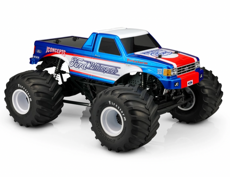 J Concepts 0433 1989 Ford F-250 Clear Monster Truck Body