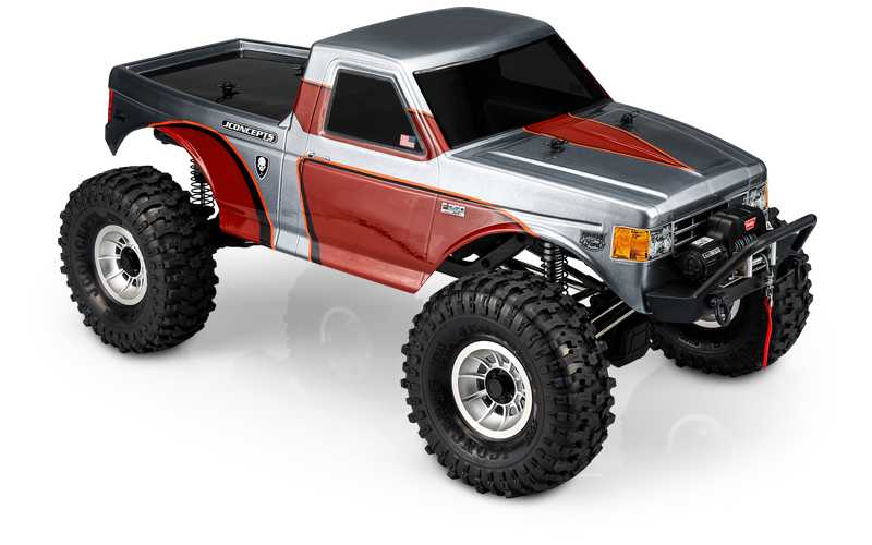 J Concepts 0439 JCI Tucked 1989 Ford F-250 Clear Body for 12.3" Crawler