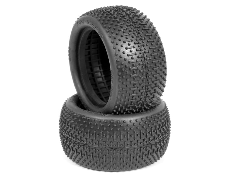 J Concepts 3038-02 2.2" Flip Outs Rear Buggy Tires-Super Soft Green Compound 2 Pack