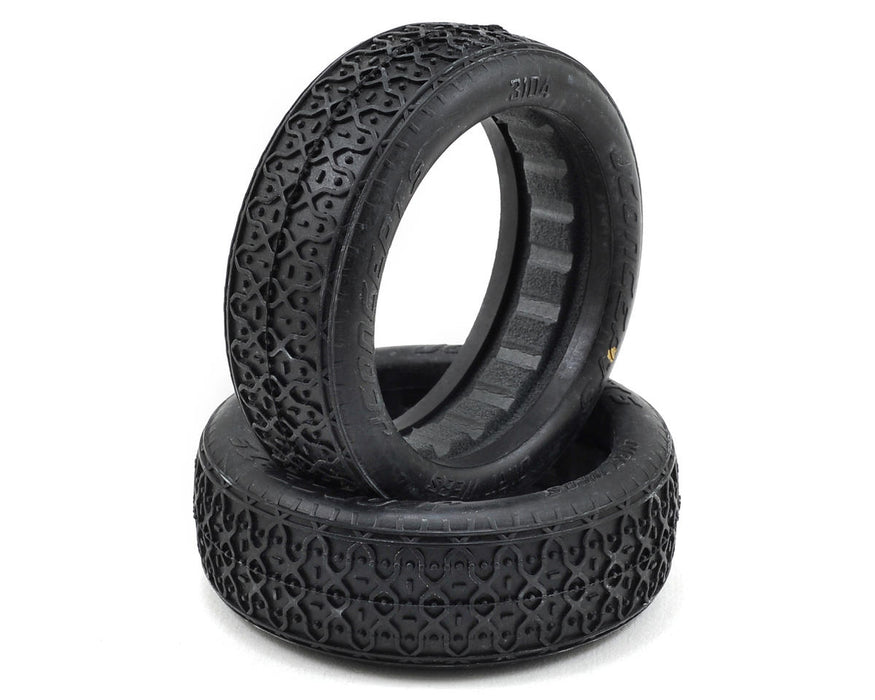 J Concepts 3104-05 60mm Dirt Webs Rear 2WD Buggy Tires Gold Clay Compound