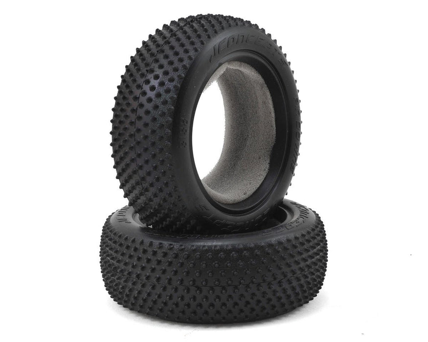 J Concepts 3138-010 Pin Downs 1/10 Buggy Front Tires with Pink Medium Soft Carpet Compound 1 Pair