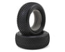 J Concepts 3138-010 Pin Downs 1/10 Buggy Front Tires with Pink Medium Soft Carpet Compound 1 Pair