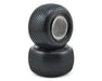 J Concepts 3163-010 Pin Downs 1/10 2.2" Stadium Truck Tires with Pink Medium Soft Carpet Compound