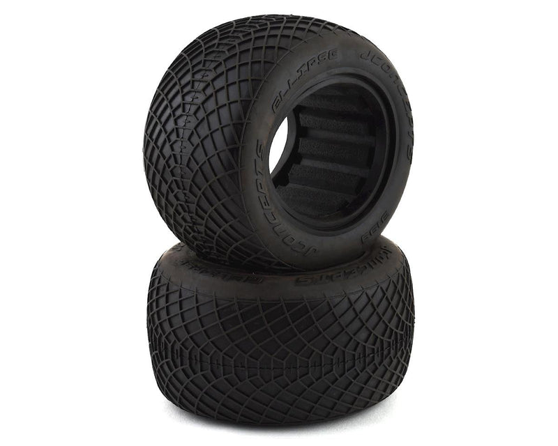 J Concepts 3199-02 2.2" Stadium Truck Ellipse Green Super Soft Compound 2-Pack