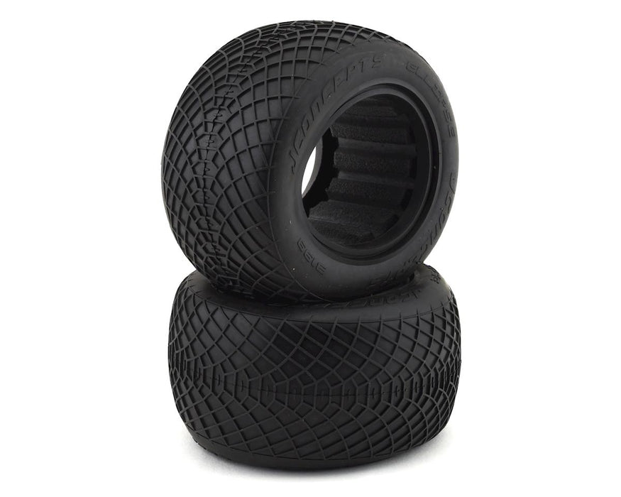 J Concepts 3199-07 2.2" Stadium Truck Ellipse Black Mega Soft Compound 2-Pack