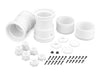 J Concepts 3377W White Tribute 2.6x3.6 Monster Truck Wheel 1 Pair