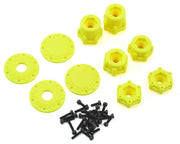J Concepts 3377Y Yellow Tribute 2.6x3.6 Monster Truck Wheel 1 Pair