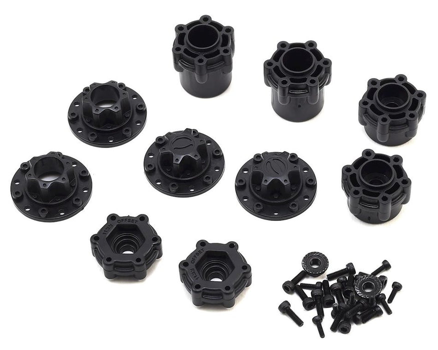 J Concepts 3380B Black Midwest 2.2" Monster Truck Wheel with 12mm Hex 1 Pair