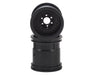 J Concepts 3380B Black Midwest 2.2" Monster Truck Wheel with 12mm Hex 1 Pair