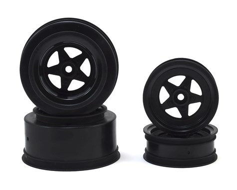 J Concepts 3387B Black Startec Street Eliminator Wheels for Slash Bandit
