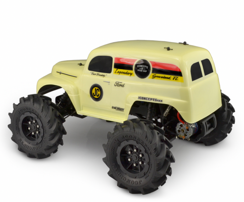 J Concepts 0379 1951 Ford Panel Van Traxxas Stampede Clear Body "Grandma"