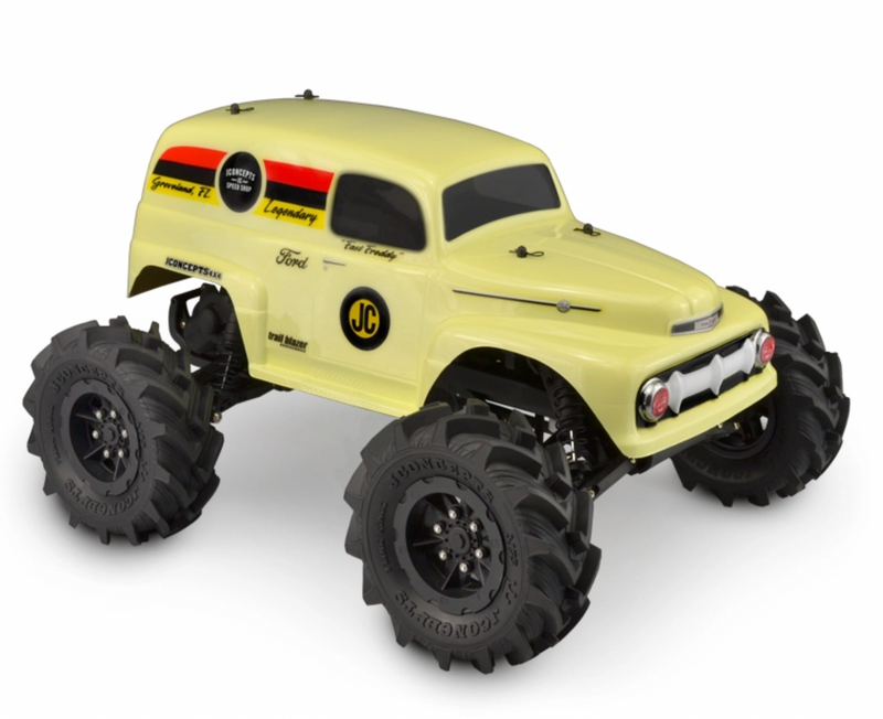 J Concepts 0379 1951 Ford Panel Van Traxxas Stampede Clear Body "Grandma"