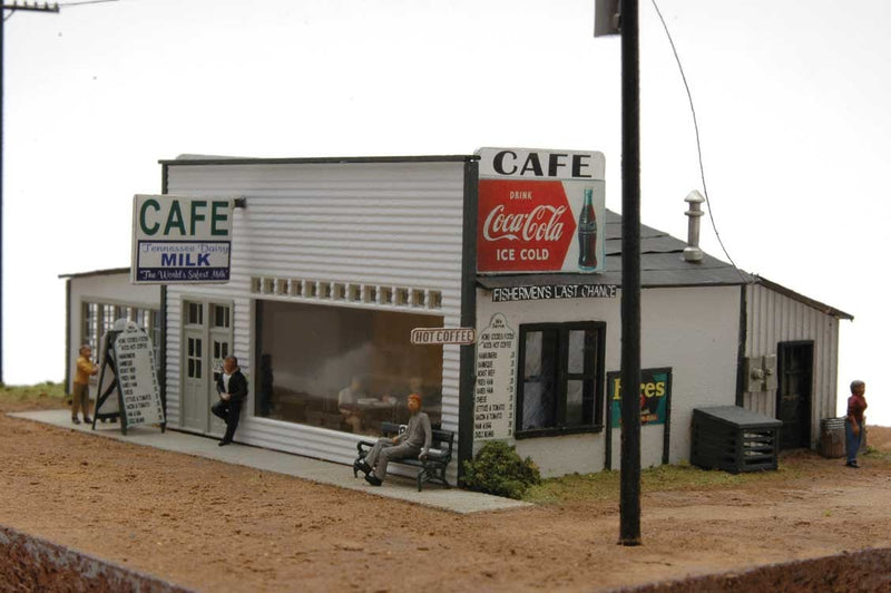 JL Innovative Design 681 HO Scale Rockfish Cafe with Interior