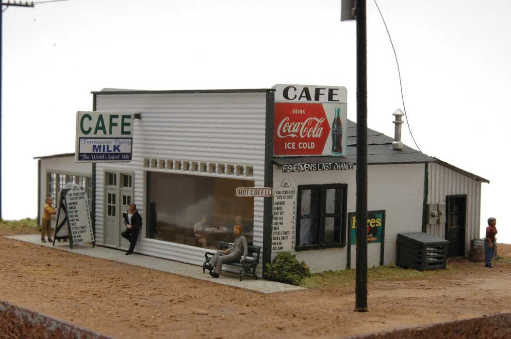 JL Innovative Design 681 HO Scale Rockfish Cafe with Interior